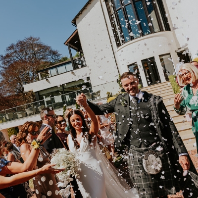 13 E  K Brig O Doon Confetti Wedding Scottish Photographer